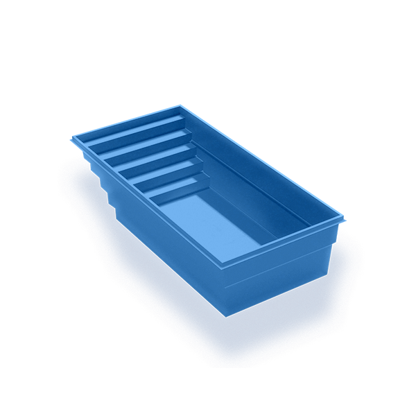 The Atlantic Fiberglass Rectangular Pool