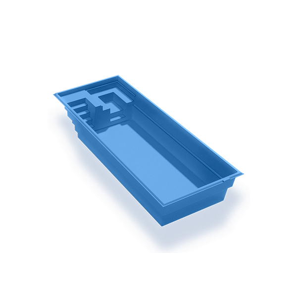 Block Island Fiberglass Rectangular Pool