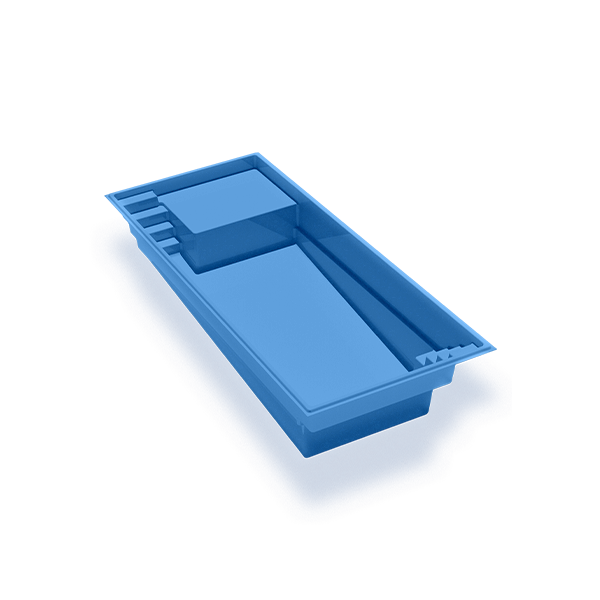 Lake Erie Fiberglass Rectangular Pool