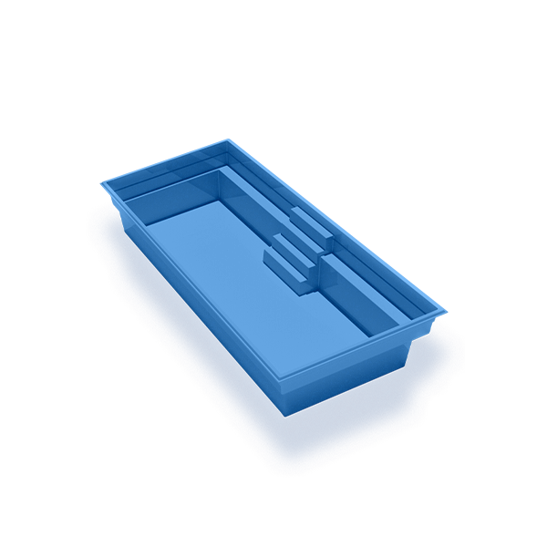 Lake Shore Fiberglass Rectangular Pool