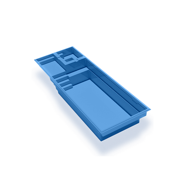 Race Point Fiberglass Rectangular Pool