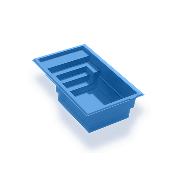 Seashore Fiberglass Rectangular Pool