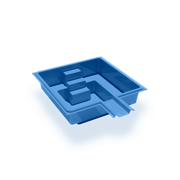 square spillover 3 foot depth square