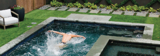 Swim current panel and components