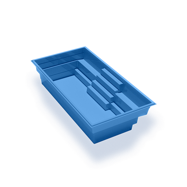 orleans Fiberglass Rectangular Pool